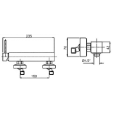 Μπαταρία Ντουζιέρας Σετ Inside Χρώμιο Interflex 083829