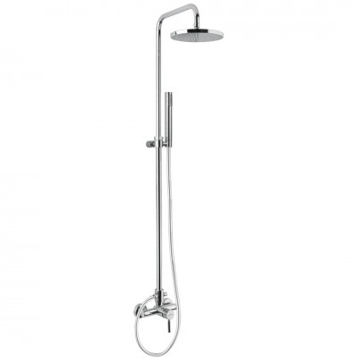 Μπαταρία Mπάνιου με Σετ Ντους Complete Interflex Χρώμιο Piatto ABS 083879 Kobuk