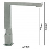 Μπαταρία Νεροχύτη Πάγκου Ψηλή Kybo Inox 304 Interflex 084066