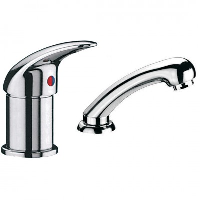 Αναμεικτική Μπαταρία Νιπτήρος Χρωμέ Κομμωτηρίου Classic Interflex 084208