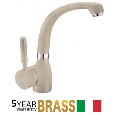 Μπαταρία Νεροχύτη Πάγκου Ψηλή K-Studio Μπέζ Γρανίτης Interflex 084218