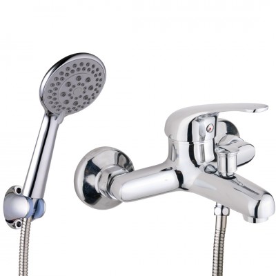 Μπαταρία Λουτρού Χρωμίου με Σετ Ντούζ Alice Interflex 085419