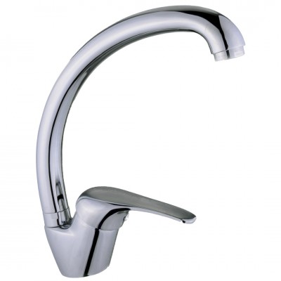 Μπαταρία Nεροχύτη Πάγκου Ψηλή Χρώμιο Alice Interflex 085421