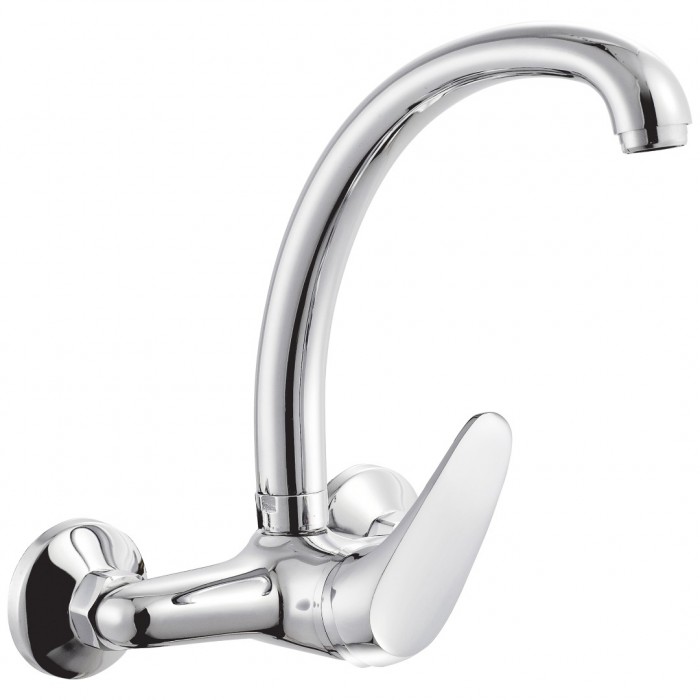 Μπαταρία Nεροχύτη Τοίχου Ψηλή Χρώμιο Status Interflex 085765