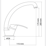 Μπαταρία Nιπτήρα Ψηλή με Ρουξούνι Intermix Interflex Χρωμέ 085923