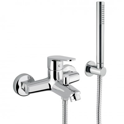 Μπαταρία μπάνιου με σετ ντους Χρώμιο Interflex 085939 Century