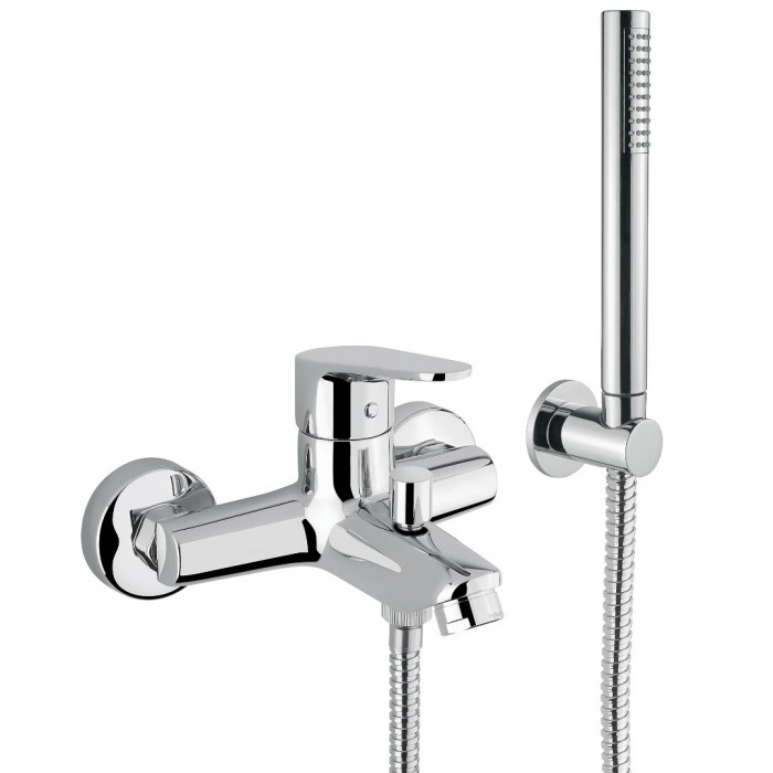 Μπαταρία μπάνιου με σετ ντους Χρώμιο Interflex 085939 Century
