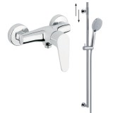 Μπαταρία μπάνιου με σετ ντους Interflex Χρώμιο 085941 Century