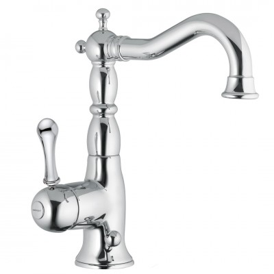 Αναμεικτική Μπαταρία Νιπτήρος Χρωμέ Ψηλή Maya Interflex 086427