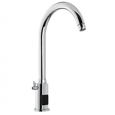 Μπαταρία Νεροχύτη Πάγκου Ψηλή με Φωτοκύτταρο Επαγγελματικής Χρήσης Interflex Χρώμιο 086491