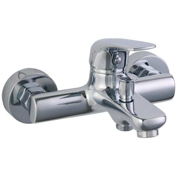 Μπαταρία Λουτρού Χρωμίου με Σετ Ντούζ Interflex Shark 086698