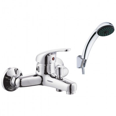 Μπαταρία Λουτρού Χρωμίου με Σετ Ντούζ Drop Interflex 086838