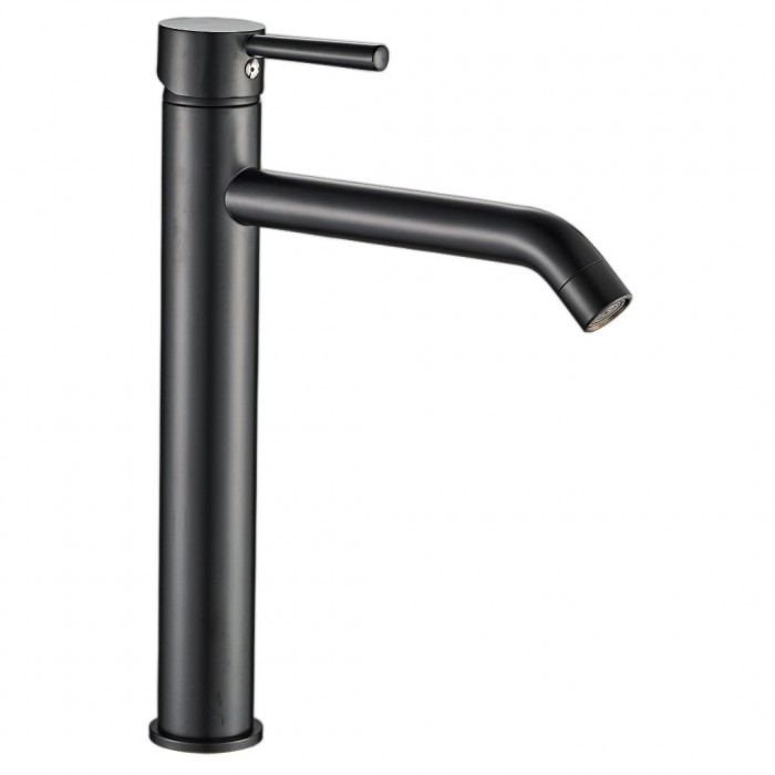 Μπαταρία Νιπτήρος Επικαθήμενη ψηλη Φ25 Interflex Chic 086923 Black Matt Art