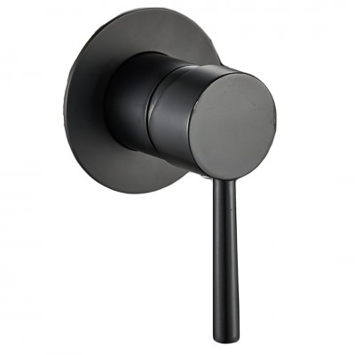 Μπαταρία Ντουζιέρας Εντοιχισμού Fine Μαύρη Μονής Ροής Interflex 086996