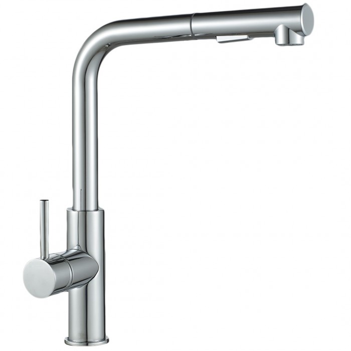 Μπαταρία Nεροχύτη Πάγκου Ψηλή Βούρτσα Χρωμέ Vogue Interflex 087537