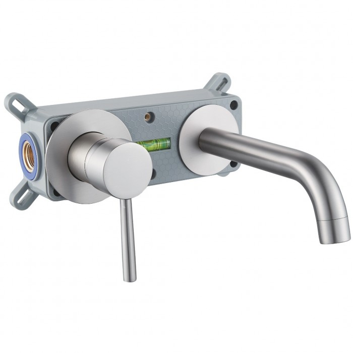 Μπαταρία Νιπτήρα Μίξεως BRUSHED NICKEL Εντοιχισμού PURE Interflex 087725