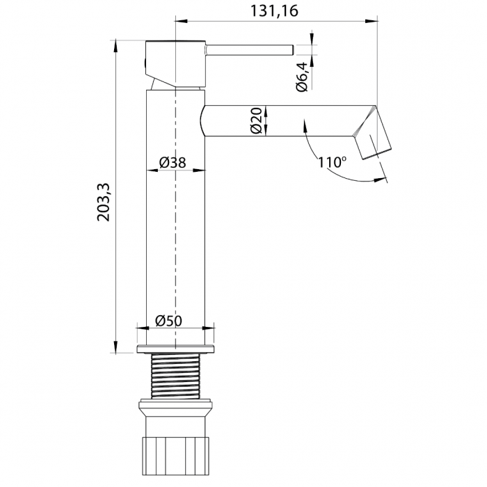 Μπαταρία Nιπτήρα DOT Interflex Μαύρη με Βαλβίδα 087748