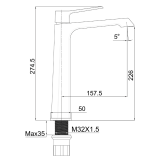 Μπαταρία Nιπτήρα Ψηλή 29cm Slash Interflex Χρωμέ 087752