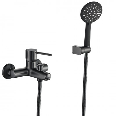 Μπαταρία Ντουζιέρας Μίξεως Σετ με Ντούς Μαύρη ART/DOT Interflex 087785