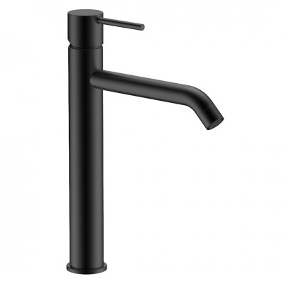 Αναμεικτική Μπαταρία Νιπτήρος Ψηλή Μαύρο Ματ με Βαλβίδα ART-DOT 35ΜΜ Interflex 087787