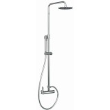 Μπαταρία Ντουζιέρας Χρωμέ Compact 2 Ροών Interflex 087877