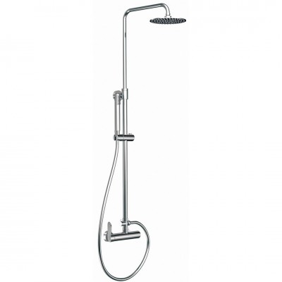 Μπαταρία Ντουζιέρας Χρωμέ Compact 2 Ροών Interflex 087877