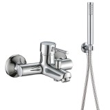 Μπαταρία Mπάνιου με Σετ Ντους Χρωμέ ART DOT Interflex 087904