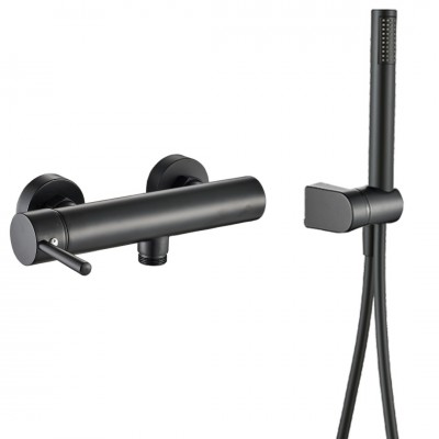 Μπαταρία Ντουζιέρας Μίξεως Μαύρη ART LINE COMPLETE Interflex 087912