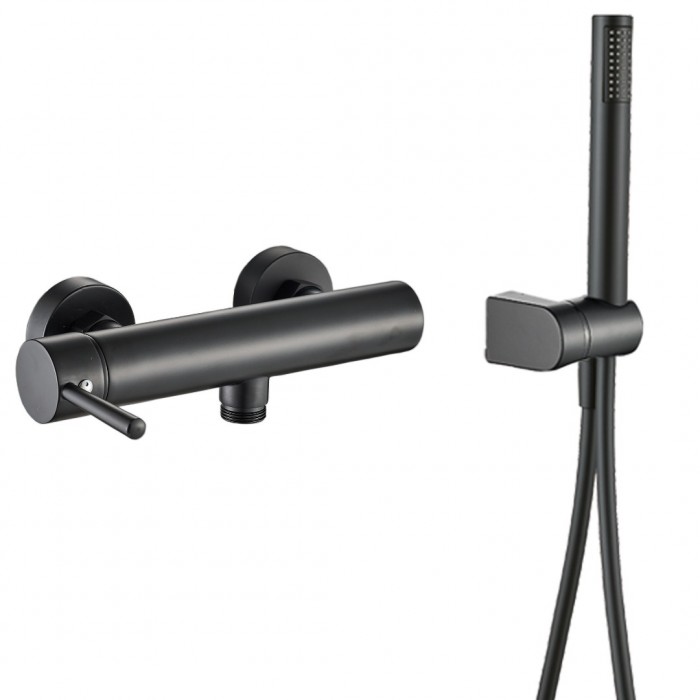 Μπαταρία Ντουζιέρας Μίξεως Μαύρη ART LINE COMPLETE Interflex 087912