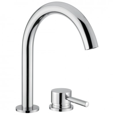 Αναμεικτική Μπαταρία Νιπτήρος Χρωμέ Επικαθήμενη Kobuk Interflex 087935