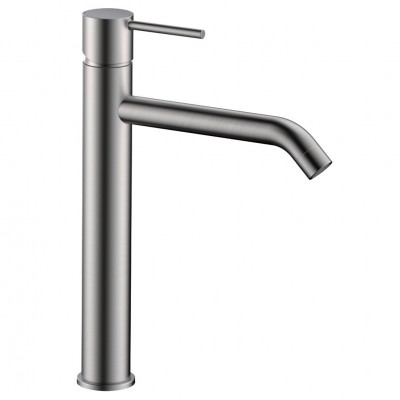 Μπαταρία Νιπτήρα Ψηλή Art/Dot Gun Metal 35mm με Βαλβίδα Interflex 087979