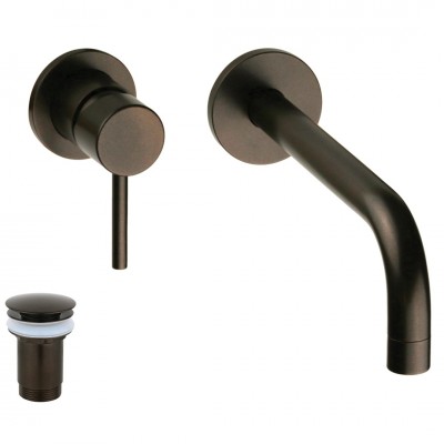 Σετ Νιπτήρος Εντοιχισμού με Βαλβίδα Hot Brown MM4 Interflex 088006