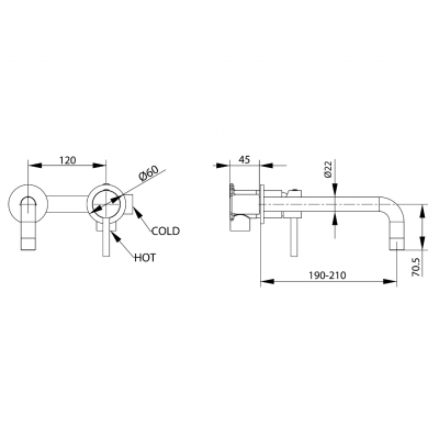 Σετ Νιπτήρος Εντοιχισμού με Βαλβίδα Pastel Green MM4 Interflex 088009