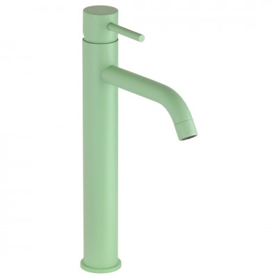 Μπαταρία Νιπτήρα Μίξεως Ψηλή Pastel Green 31cm με Βαλβίδα MM4 Interflex 088013