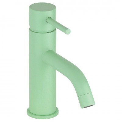 Μπαταρία Νιπτήρα Μίξεως Χαμηλή Pastel Green με Βαλβίδα MM4 Interflex 088017