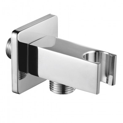 Επίτοιχη Παροχή Νερού με Στήριγμα Square Χρωμέ Interflex 096950