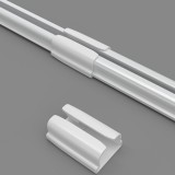 Μεταλλικός Μονός Σιδηρόδρομος Πτυσσόμενος με Σύστημα Wave Νο6 σε Διάσταση 1.23-2.26 m Frans Interior Design 12.123226/14