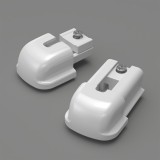 Μεταλλικός Μονός Σιδηρόδρομος Πτυσσόμενος με Σύστημα Wave Νο6 σε Διάσταση 1.23-2.26 m Frans Interior Design 12.123226/14