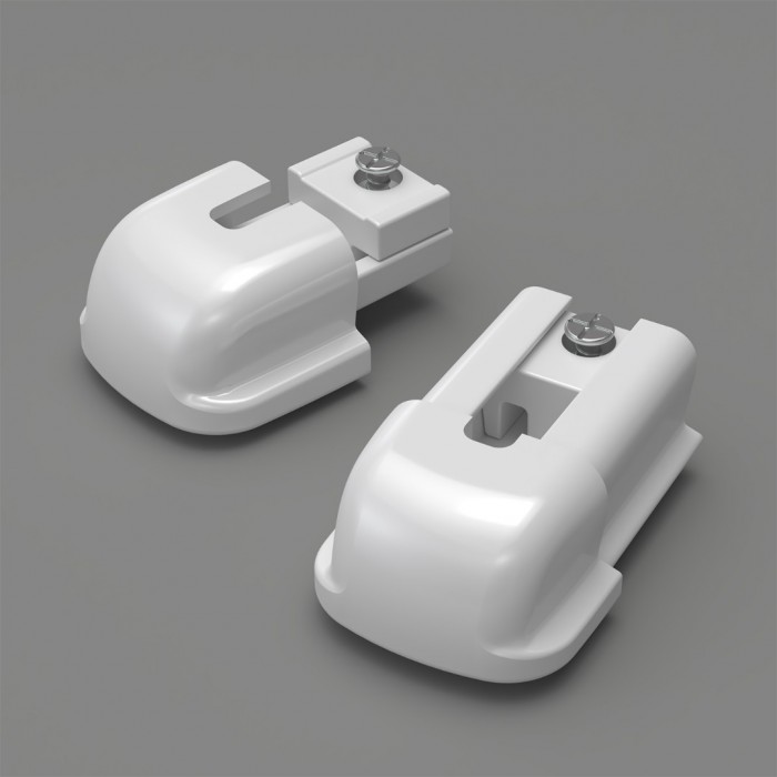 Μεταλλικός Μονός Σιδηρόδρομος Πτυσσόμενος με Σύστημα Wave Νο6 σε Διάσταση 1.23-2.26 m Frans Interior Design 12.123226/14