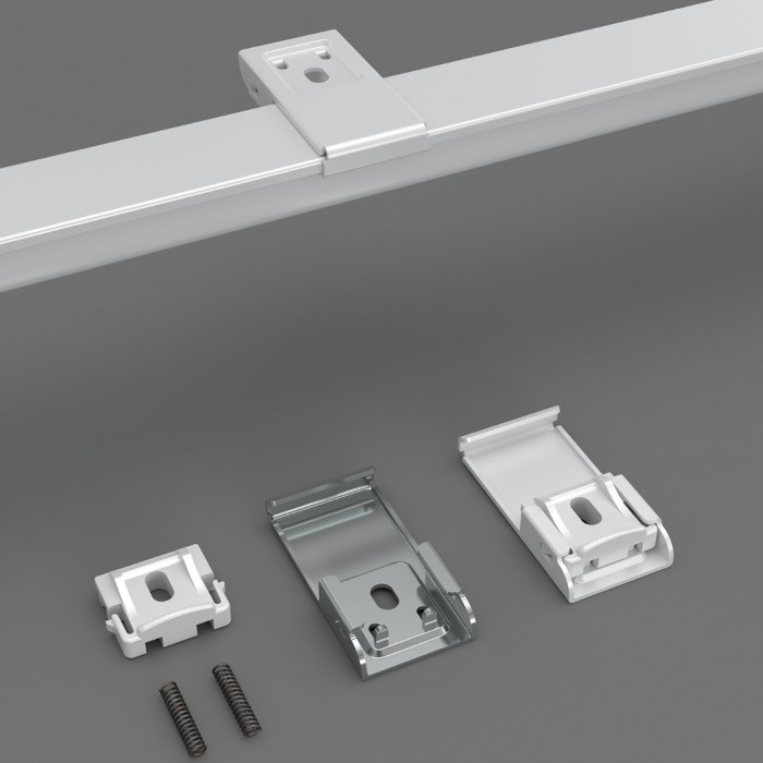 Μεταλλικός Μονός Σιδηρόδρομος Πτυσσόμενος με Σύστημα Wave Νο6 σε Διάσταση 1.23-2.26 m Frans Interior Design 12.123226/14