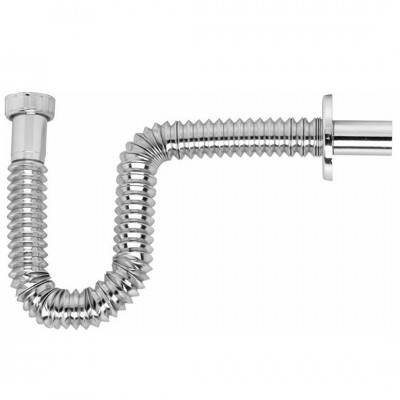 Πλαστικό Σιφώνι Νιπτήρα Σπιράλ Χρωμέ 1 1/4'' Ø32 Interflex 123204