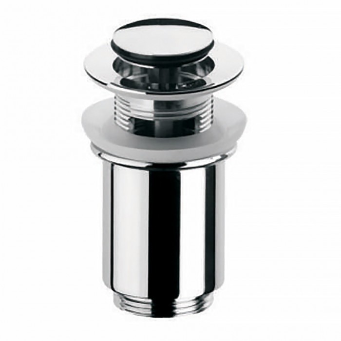 Βαλβίδα Νιπτήρα POP-UP Μακριά 8-12cm “Μικρή Τάπα” με Υπερχείλιση Zinc Χρωμέ INTERFLEX 123461