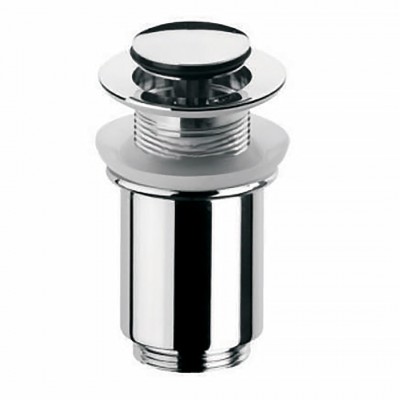 Βαλβίδα Νιπτήρα POP-UP Μακριά 8-12cm “Μικρή Τάπα” Χωρίς Υπερχείλιση Zinc Χρωμέ INTERFLEX 123482