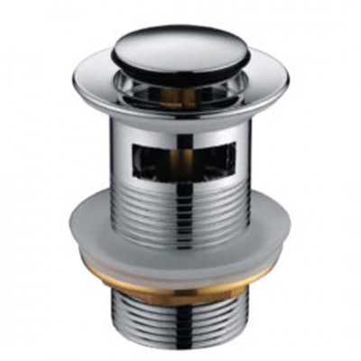 Βαλβίδα Νιπτήρα POP-UP Μακριά 12cm “Μικρή Τάπα” με Υπερχείλιση Zinc Χρωμέ INTERFLEX 124297