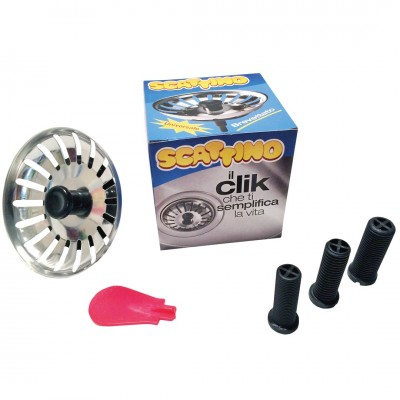 Σχαράκι - Τάπα Νεροχύτη/Νιπτήρα Ημιαυτόματης Βαλβίδας Μεταλλικό Interflex 126400