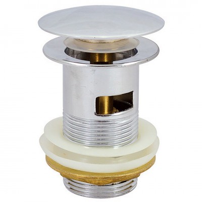 Βαλβίδα Νιπτήρα POP-UP “Μανιτάρι” 8cm με Υπερχείλιση Zinc Χρωμέ INTERFLEX 126619