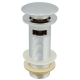 Βαλβίδα Νιπτήρα POP-UP Μακριά 12cm “Μανιτάρι” με Υπερχείλιση Zinc Χρωμέ INTERFLEX 126620