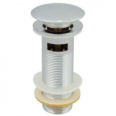 Βαλβίδα Νιπτήρα POP-UP Μακριά 12cm “Μανιτάρι” με Υπερχείλιση Zinc Χρωμέ INTERFLEX 126620