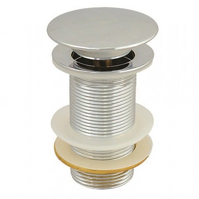 Βαλβίδα Νιπτήρα POP-UP “Μανιτάρι” 8cm Χωρίς Υπερχείλιση Zinc Χρωμέ INTERFLEX 126714