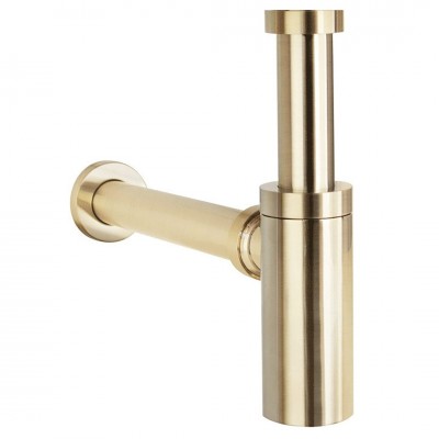 Σιφώνι Νιπτήρα Στρογγυλό Ορειχάλκινο ROUND ΧΡΥΣΟ ΜΑΤ Interflex 127577